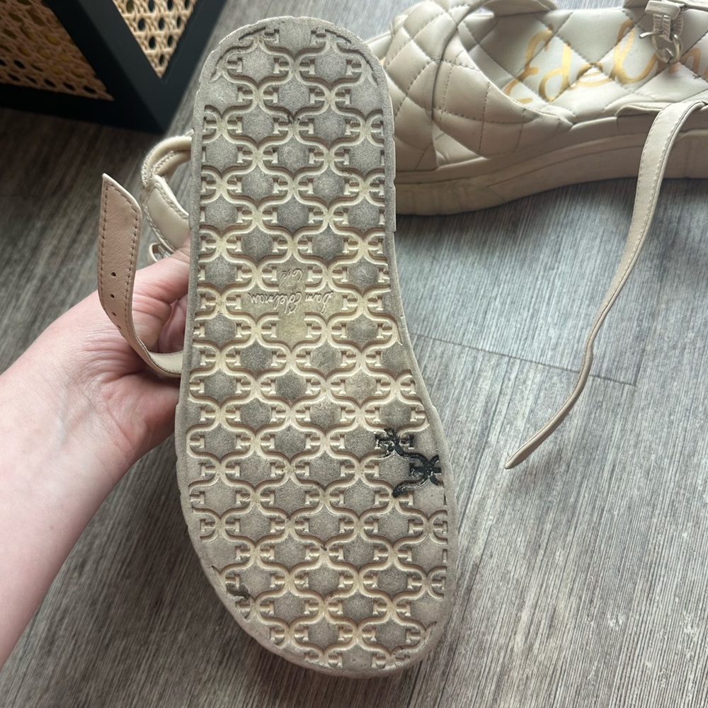 SAM EDELMAN GAVRIL PLATFORM SANDAL IN SUMMER SAND - Picture 6 of 8